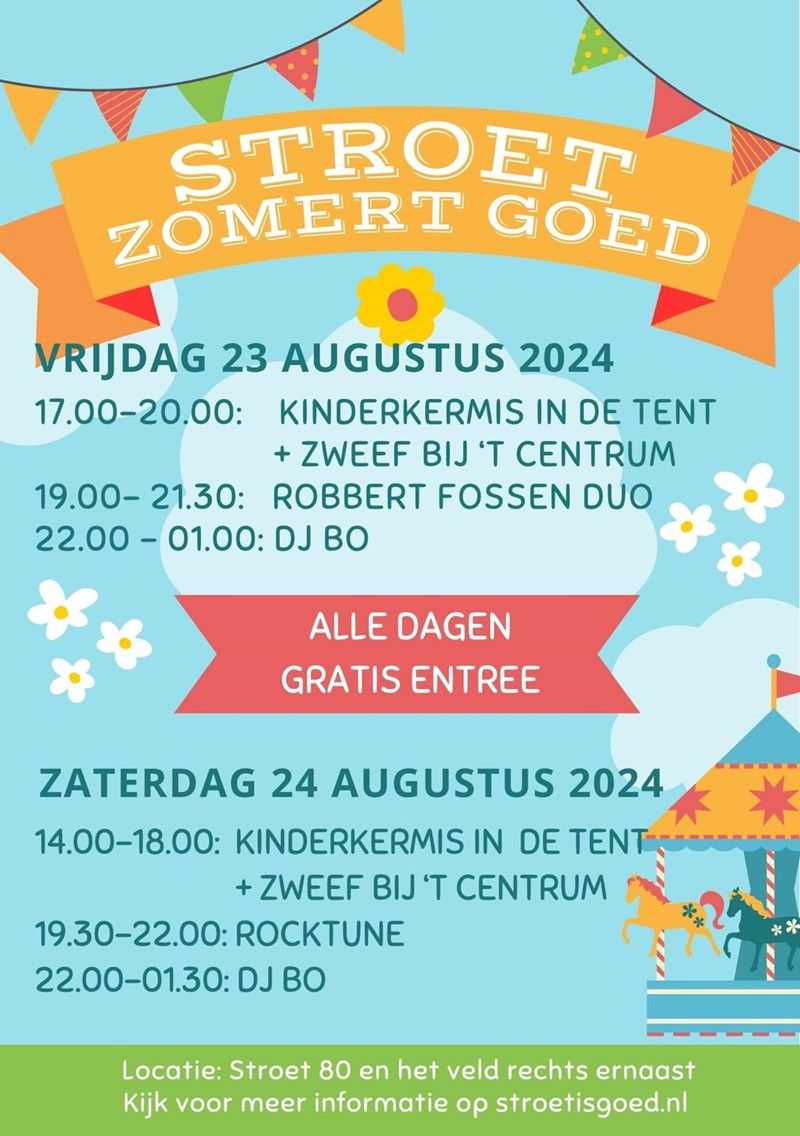 programma Stroet Zomert Goed 2024